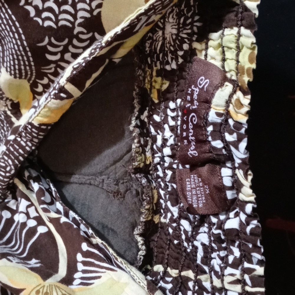 Brown and yellow dress - Picture 7 of 7